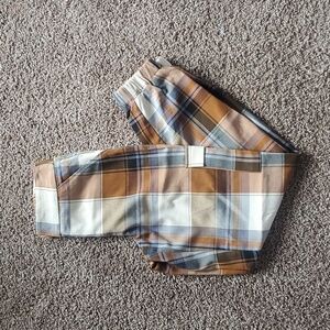 FOREVER 21 Womens Plaid MidRise Jogger Pants